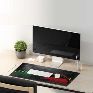 Bull vs. Bear Trading Chart Mouse Pad - Global Market Edition