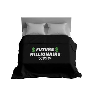 XRP Future Millionaire Crypto Plush Blanket