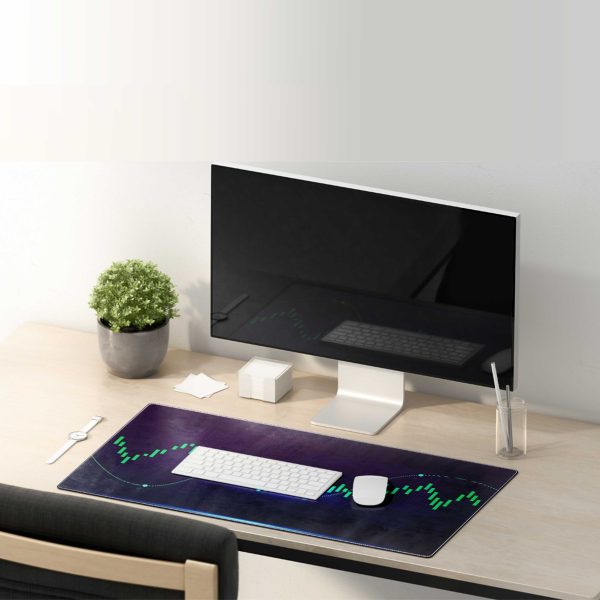 Dynamic Stock Market Chart Mouse Pad - Forex Trading & Crypto Graph Design - Image 4