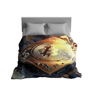 "Molten Bitcoin Core" Blockchain Heat Blanket - Fiery Digital Comfort