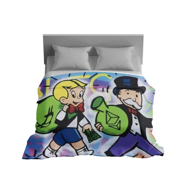 Blockchain Baron & Ethereum Tycoon Plush Blanket