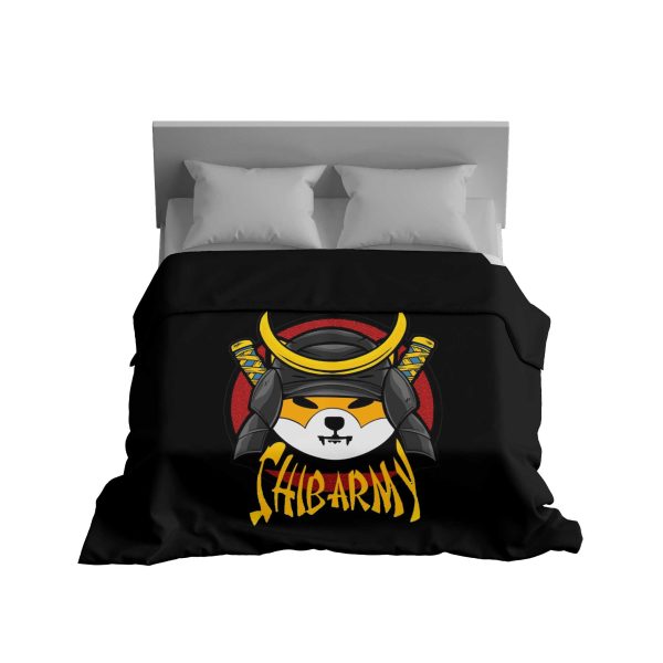 Shiba Army Samurai Crypto Plush Blanket