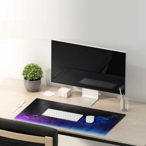 Crypto Currency Blockchain Network Gaming Mouse Pad - Non-slip & Stitched Edges