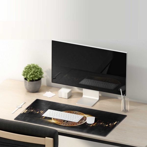 Bitcoin Candle Chart Glow Mouse Pad - Crypto Trading Desk Mat - Image 4