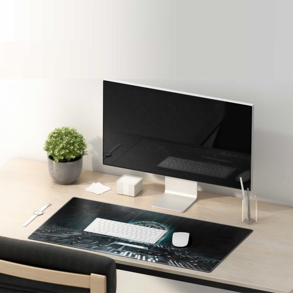 Bitcoin Grid Network Mouse Pad - Blockchain Infrastructure Desk Mat - Image 4
