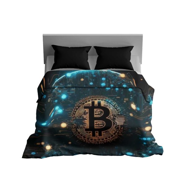 Neon Circuit Bitcoin: Cyberpunk Crypto Comfort Blanket