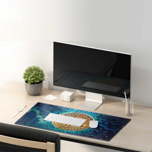 Bitcoin Circuit Board Mouse Pad - Crypto Tech Gaming & Office Mat - Image 4