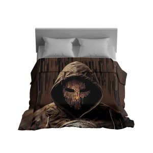 Vaporwave Sunset Bitcoin Dream Plush Blanket