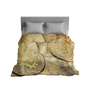 CryptoDream™ Bitcoin Gold Edition Plush Blanket