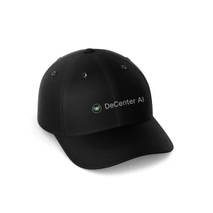 DeCenter AI Official Logo & Text Cap - Crypto Intelligence Hat