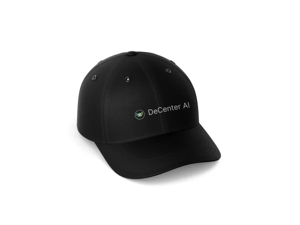 DeCenter AI Official Logo & Text Cap - Crypto Intelligence Hat - Image 2