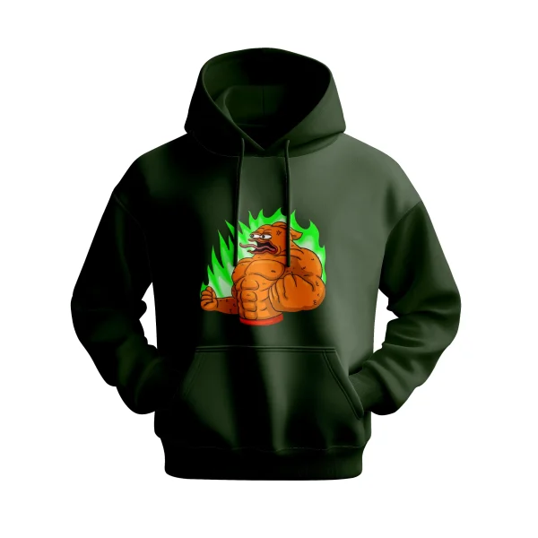 Klaus Meme Coin "Fiery Strength" Hoodie - Official Merch - Image 4
