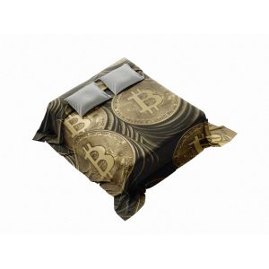 Vintage Gold Bitcoin Coin Blanket - Luxurious Crypto-Themed Comfort