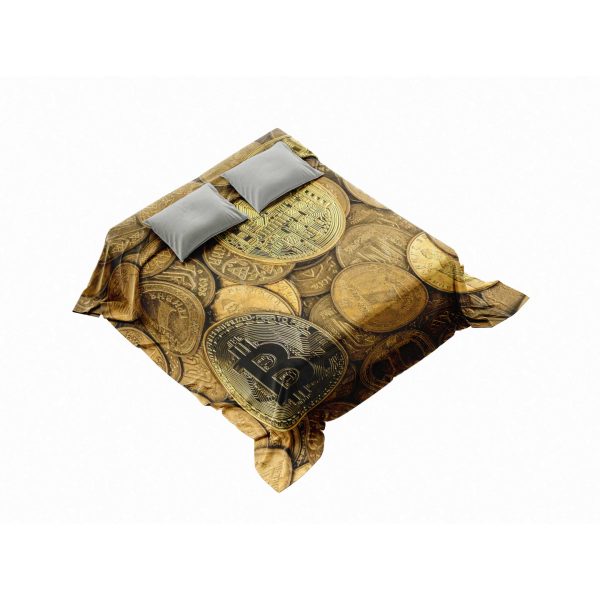 Electrified Bitcoin Power Comforter - Dynamic Crypto Bedding - Image 4