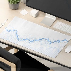 Crypto Currency Blockchain Network Gaming Mouse Pad - Non-slip & Stitched Edges