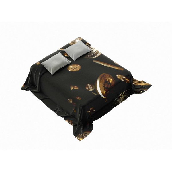 "Fiery Bitcoin Blaze" Crypto Energy Blanket - Intense & Cozy Comfort - Image 4