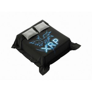 Neon Pulse Bitcoin Circuitry Plush Blanket