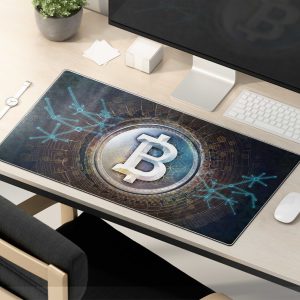 Bitcoin Cryptocurrency Themed Gaming Mouse Pad - Durable & Non-Slip
