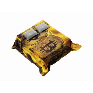 "Golden Era Crypto" Bitcoin & Altcoin Abundance Blanket - Luxurious Comfort