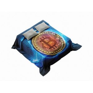 Electric Bitcoin Power Comforter - Lightning Crypto Bedding