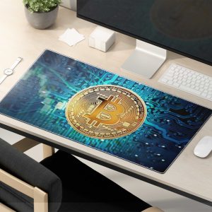 Bitcoin Circuit Board Mouse Pad - Crypto Tech Gaming & Office Mat