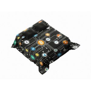 Cryptocurrency Network Printed Comforter - Cozy & Fluffy Digital Asset Bedding