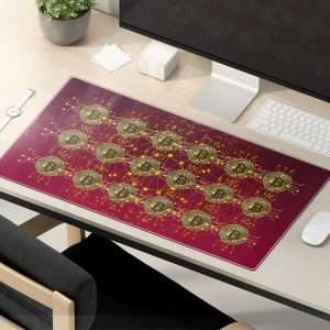 Bitcoin Digital Wallet & Market Mouse Pad - Crypto Tech Desk Mat