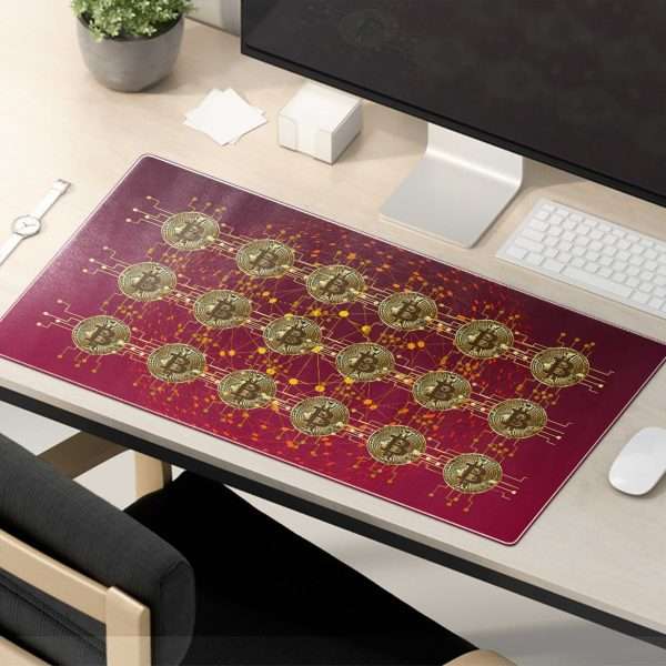Bitcoin Digital Wallet & Market Mouse Pad - Crypto Tech Desk Mat - Image 5