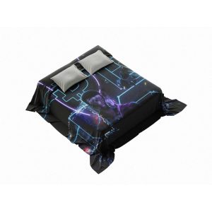 "Cyberpunk Circuitry" Bitcoin & Crypto Blanket - Neon Glow & Urban Comfort