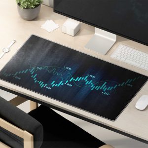 Nifty 50 & Global Stock Market Chart Mouse Pad - Dynamic Trading Display