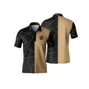 Golden Bitcoin Polo Shirt - Luxury Crypto Design - High Quality Polyester Unisex Tee
