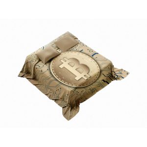 Crypto Dreams: Bitcoin Circuit Board Blanket