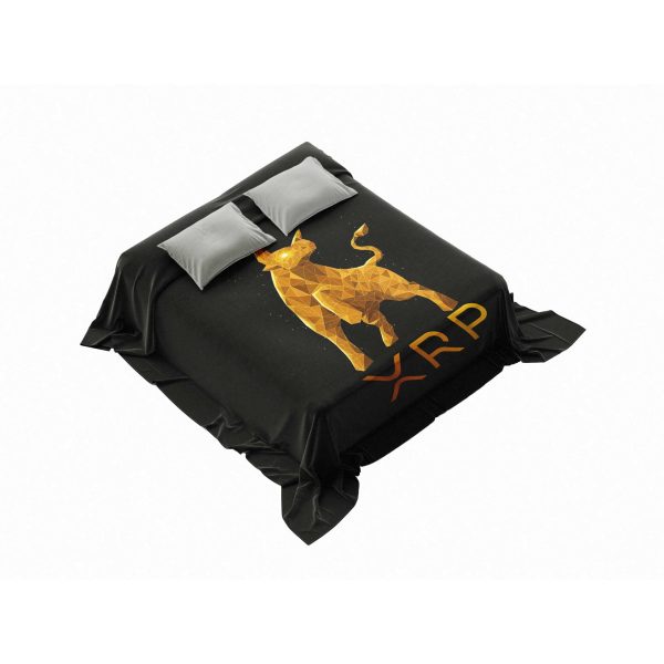 Blockchain Bull Run XRP Charging Plush Blanket - Image 4