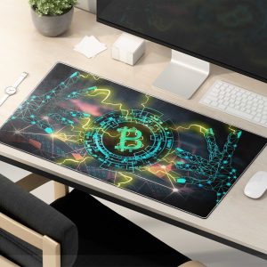 Digital Bitcoin Energy Mouse Pad - Crypto Power & Precision