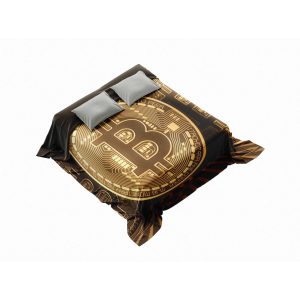 Luminosity Crypto Circuit Bitcoin Plush Blanket