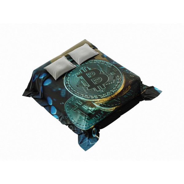 "Galactic Bitcoin Network" Digital Universe Blanket - Ultimate Crypto Comfort - Image 4