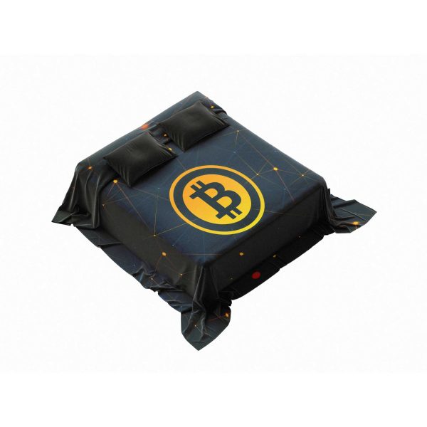 Blockchain Network Bitcoin Comforter - Cozy & Fluffy Crypto Bedding - Image 4