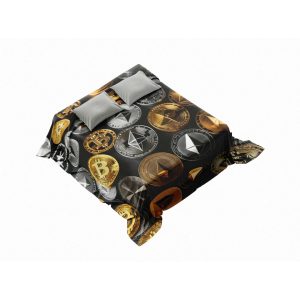 Cyberpunk Circuit Bitcoin Plush Blanket