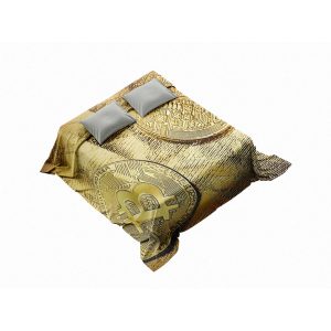 CryptoDream™ Bitcoin Gold Edition Plush Blanket