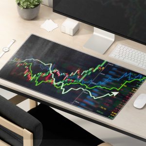 Trading Stock Market Graph Mouse Pad