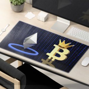 Premium Crypto & Bitcoin Gaming Mouse Pad - Durable & Non-Slip Desk Mat