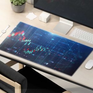 Digital Trading Candlestick Chart Mouse Pad