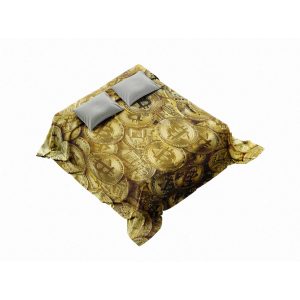 Bitcoin Gold Dream Luxury Comforter - Ultra-Soft & Durable Crypto Bedding