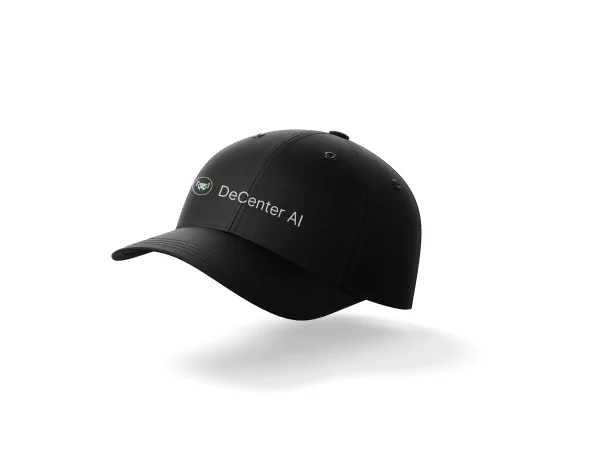 DeCenter AI Official Logo & Text Cap - Crypto Intelligence Hat