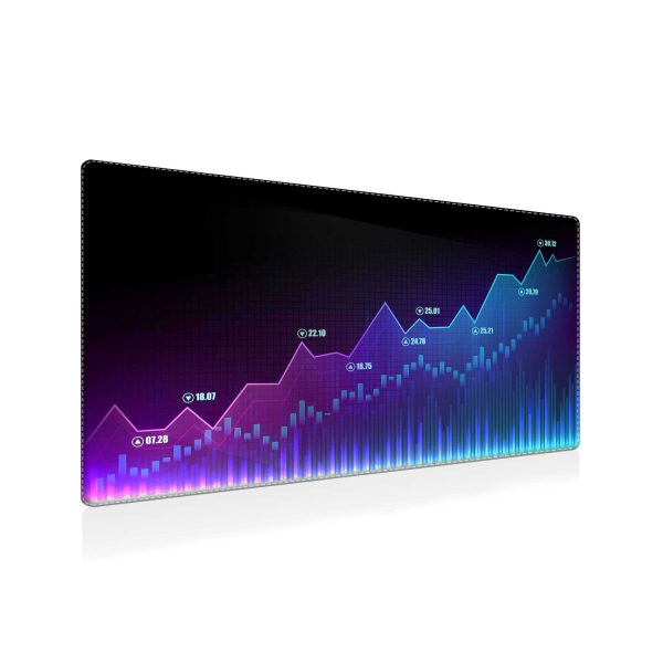 Crypto Currency Blockchain Network Gaming Mouse Pad - Non-slip & Stitched Edges