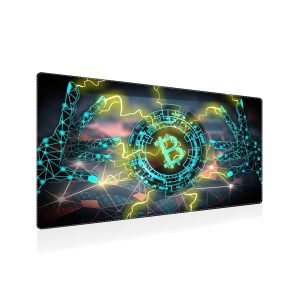 Digital Bitcoin Energy Mouse Pad - Crypto Power & Precision