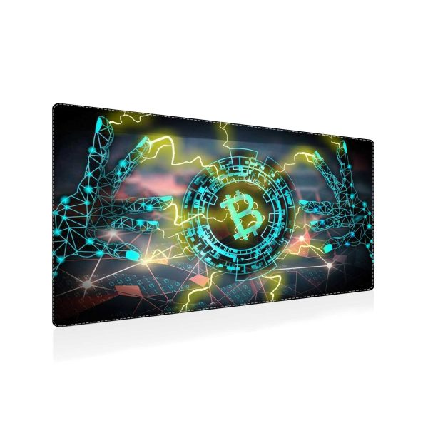 Digital Bitcoin Energy Mouse Pad - Crypto Power & Precision