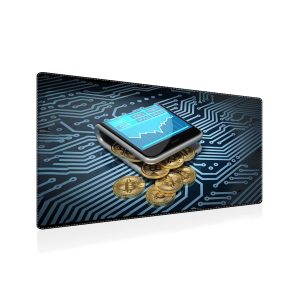 Bitcoin Hardware Integration Mouse Pad - Digital Mining Tech Mat