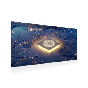 Bitcoin Circuit Board Crypto Tech Mouse Pad - Non-Slip & Durable