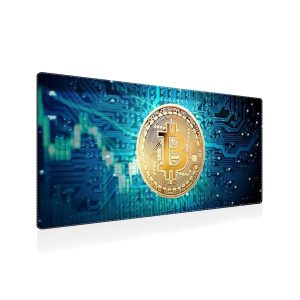Bitcoin Circuit Board Mouse Pad - Crypto Tech Gaming & Office Mat